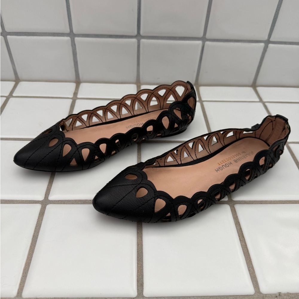 Julianne Hough for Sole Society Black Ballet Flats